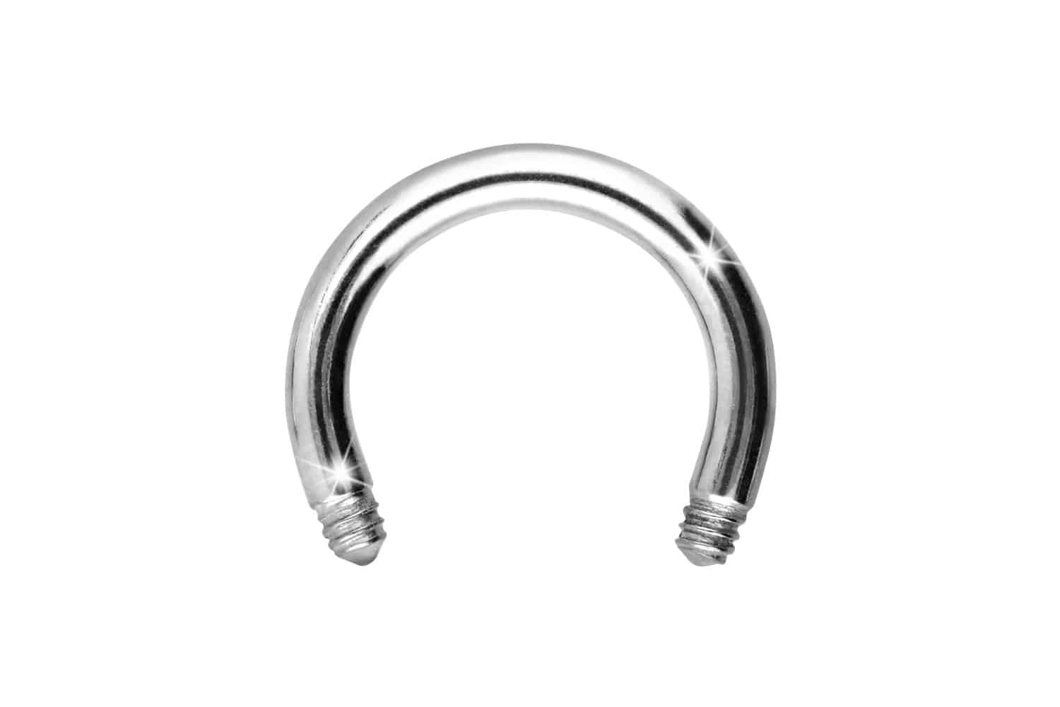 Titan Hufeisenring Piercing ohne Kugel